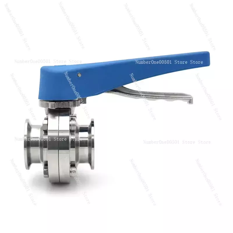 1.5"2"25/38/51 Sanitary Butterfly Valve 304 Stainless Steel Tri Clamp with Plastic Multi-position Handle Homebrew