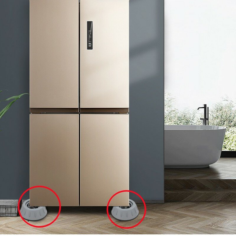 4 pezzi universale lavatrice poggiapiedi aumentato antiscivolo Pad ammortizzatore tamburo anti-vibrazione supporto frigorifero