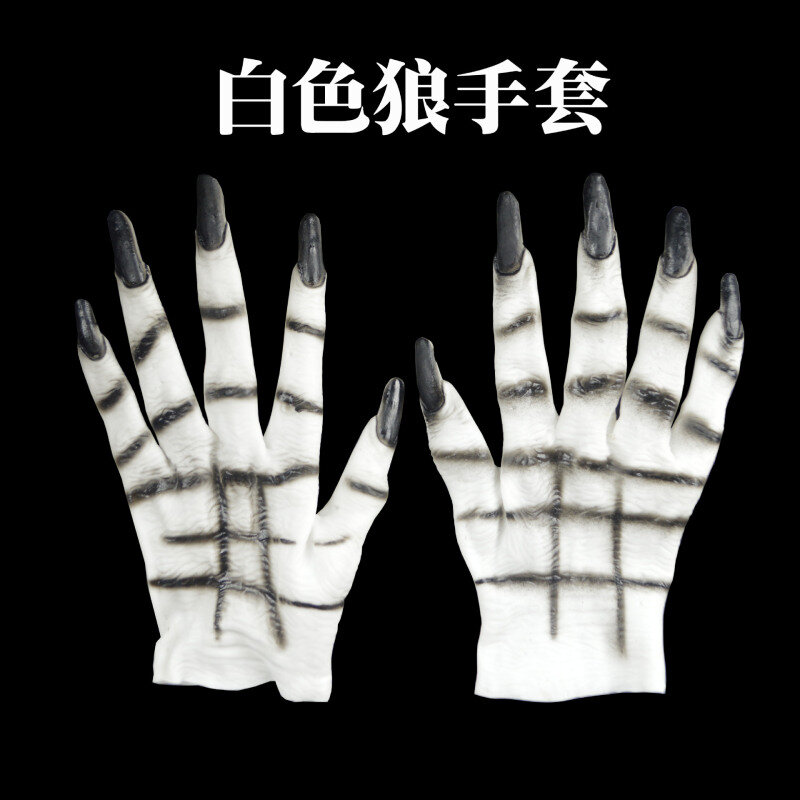 Horror Ghost Gloves for Stage Performance, Scary Gloves, Wolf Claw, Halloween Show, Cosplay Dressing Props
