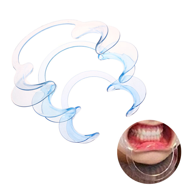 1 Stuks Tandheelkundige C-Vorm Wangretractor Tanden Bleken Mondopener Mondspreider Lipvorm Opener Tandarts Orthodontisch Gereedschap