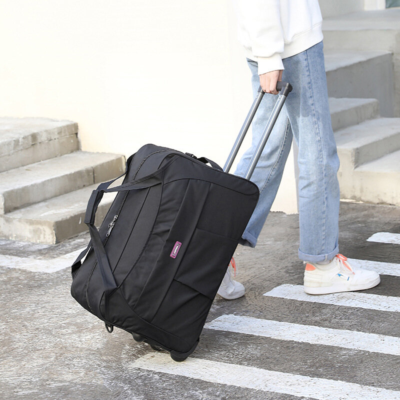 Reisekoffer mit großer Kapazität und Rädern Trolley Bag Roll gepäck tasche Oxford wasserdichte Rollt asche Boarding Bag