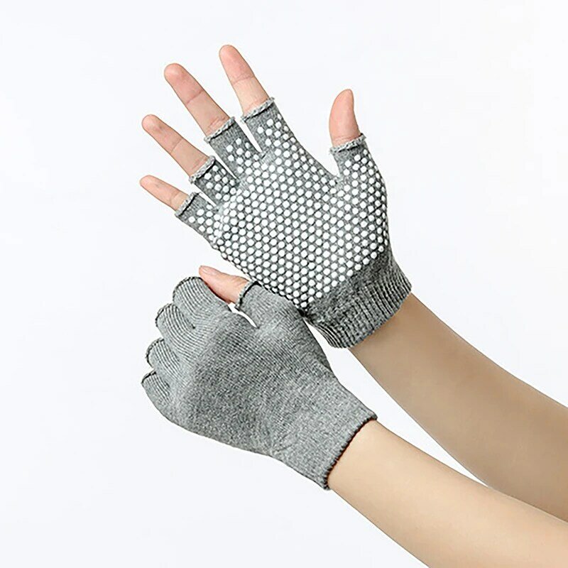 Women's Exposed Finger Air Yoga Gloves Anti Slip Gloves, Yoga Accessories Cycling Gloves