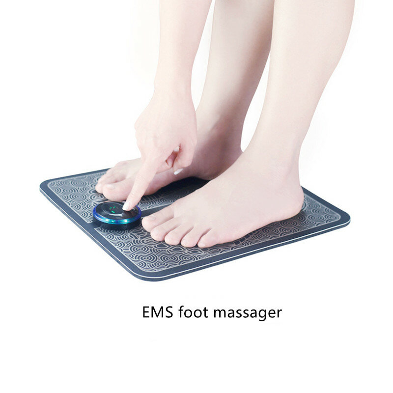 Massageador elétrico do pé para cuidados de saúde, EMS Massagem De Relaxamento, Dezenas Fisioterapia Mat, Pés Musculares