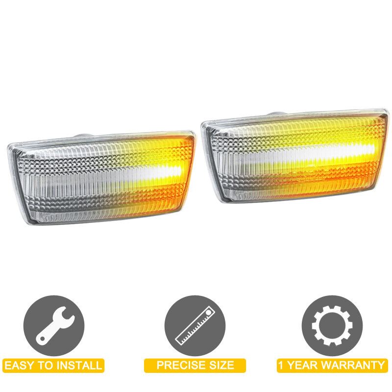 Conjunto de lámpara LED de señalización lateral, luz intermitente con lente transparente de 12V, para Holden Cruze Sedan/Wagon
