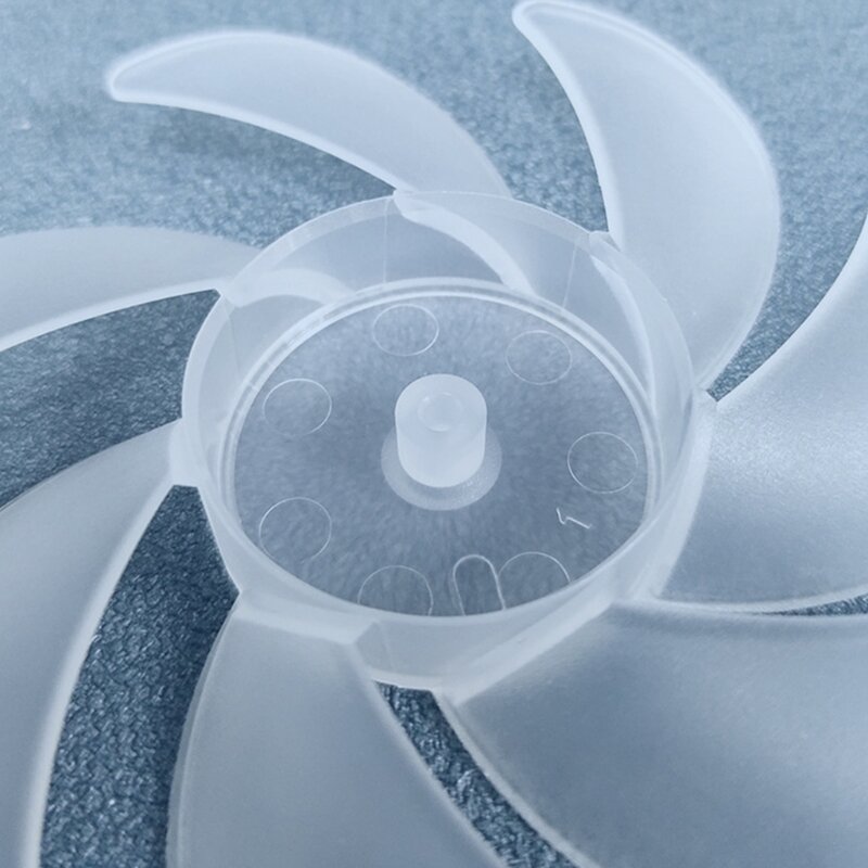 Lâmina ventilador plástico com 7 folhas, substituição para motor secador cabelo doméstico