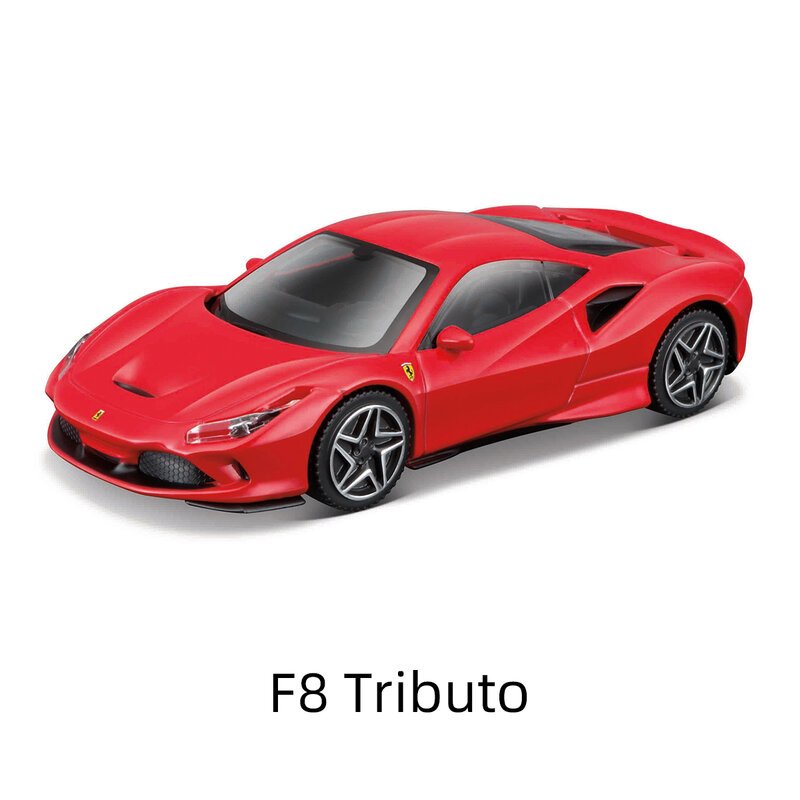 Bburago-coche modelo Ferrari 488 F40 599 250 458 F12 Portofino 812 Roma SP1 SF90 F8 246 Enzo, simulación estática, aleación fundida a presión, 1:43