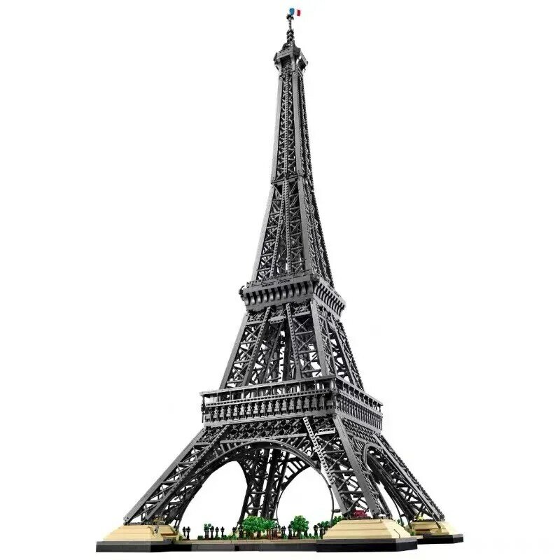 Neu in Ikonen 1,5 m hoch Eiffelturm 10001 stücke Paris weltberühmte Architektur Bausteine Ziegel Spielzeug für Erwachsene Geschenk