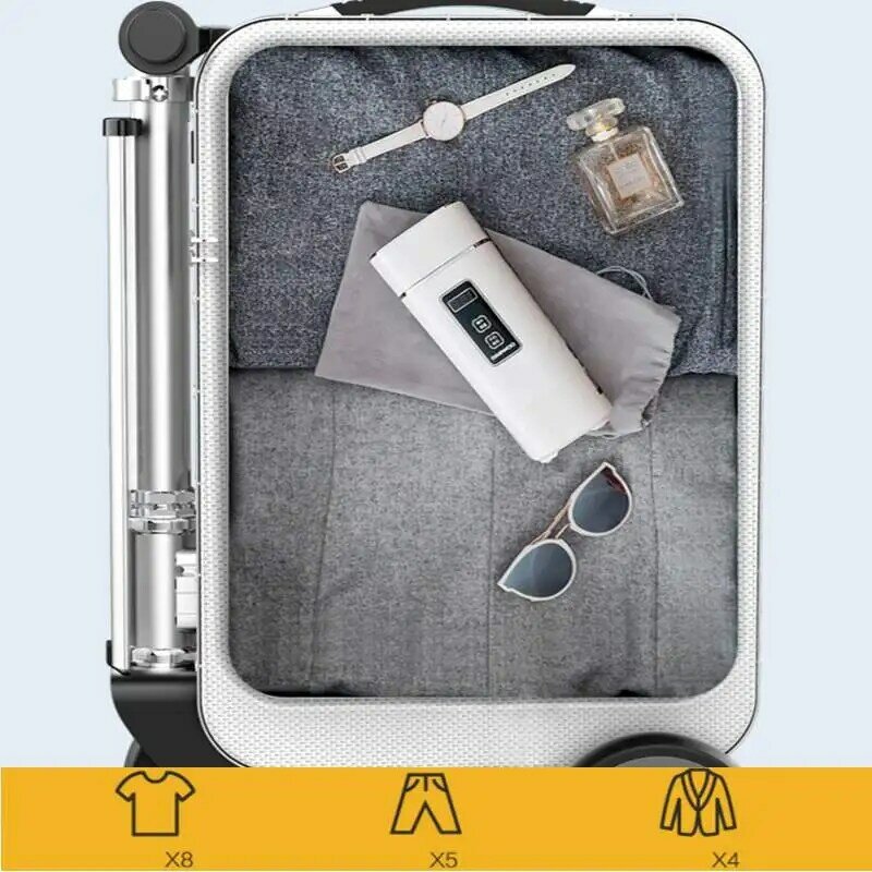 Cabina de equipaje portátil de 20 pulgadas para hombre y mujer, Maleta de coche eléctrico, control inteligente por aplicación