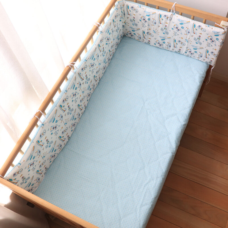 Parachoques de cama de bebé nórdico para recién nacidos, Protector de cuna de estrella gruesa, cuna infantil de algodón alrededor del cojín, habitación para decoración de niño y niña, 1 piezas