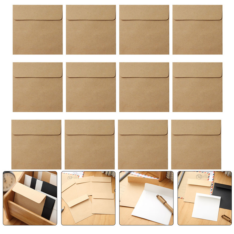 Brown Small Coin Envelopes Kraft Paper Gift Packets For Small Item Storage Coin Money Gift Card Kraft Paper