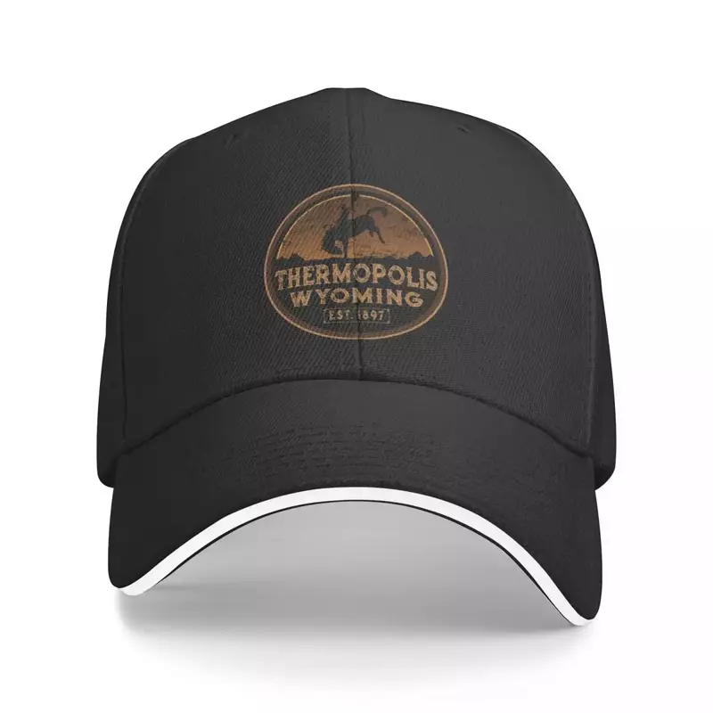 قبعة بيسبول Thermopolis Wild West Cwboy ، قبعة فاخرة للرجال ، ملابس الشارع Wyoming ، قبعات بناتي