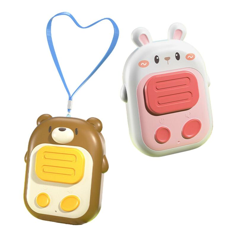 2 sztuki dla dzieci walkie-talkie Mini przenośne słodkie zabawki dla dzieci 500M duża odległość na wakacje poza domem