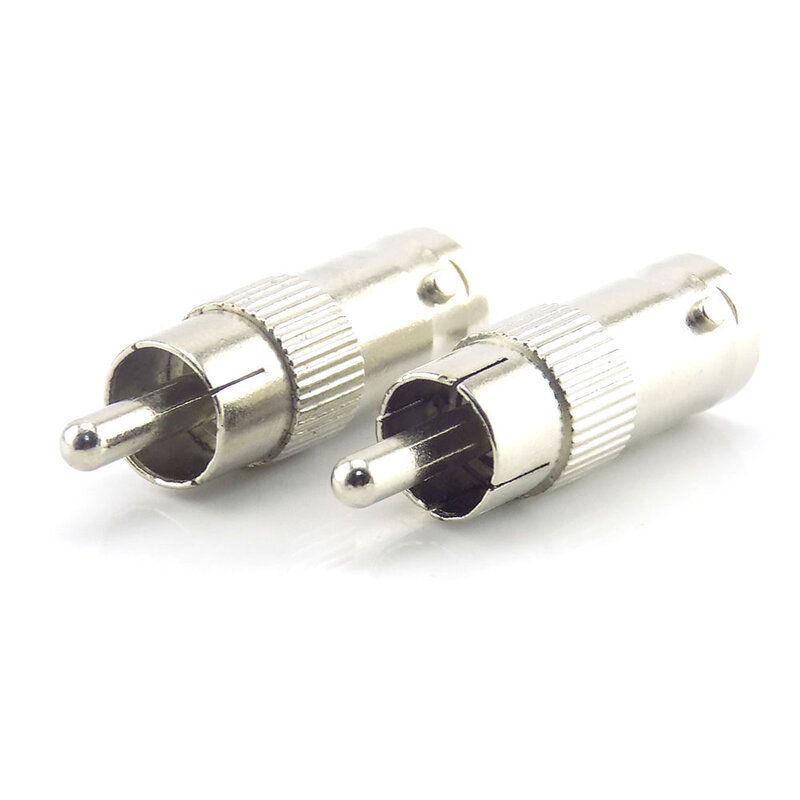 2/5/10Pcs Bnc Female Connector Plug To Rca Male Connector Splitter Adapter  Coupler For Cctv Rg59 Cable camera H10