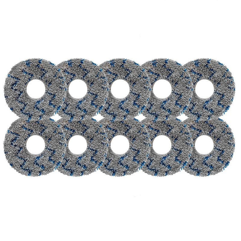 10PCS Mopping Pads Washable Reusable for Ecovacs Deebot T10 OMNI/T10 Turbo/X1 Omni/X1 Turbor