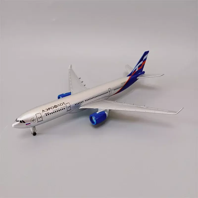 Alloy Metal Air Russia Air Aeroflot Russian Airbus 330 A330 Airlines Airways Diecast Airplane Model Plane Model Aircraft Toys