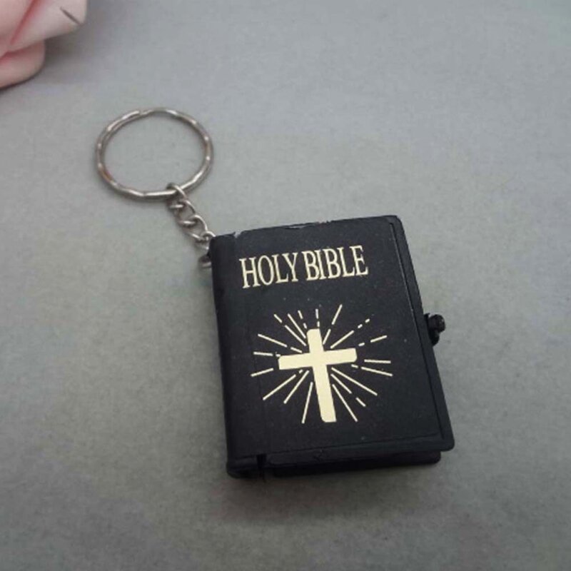 Engelse versie Mini religieuze christelijke sleutelhanger Miniboek voor sleutelhanger voor