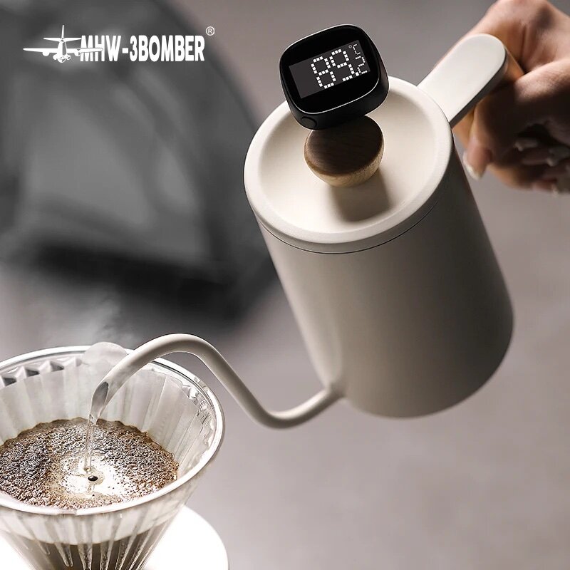 MHW-3BOMBER Digital Instant Read Coffee Thermometer for Latte Art Pen Milk Frothing Pitcher Chic Home Barista Kitchen accessory