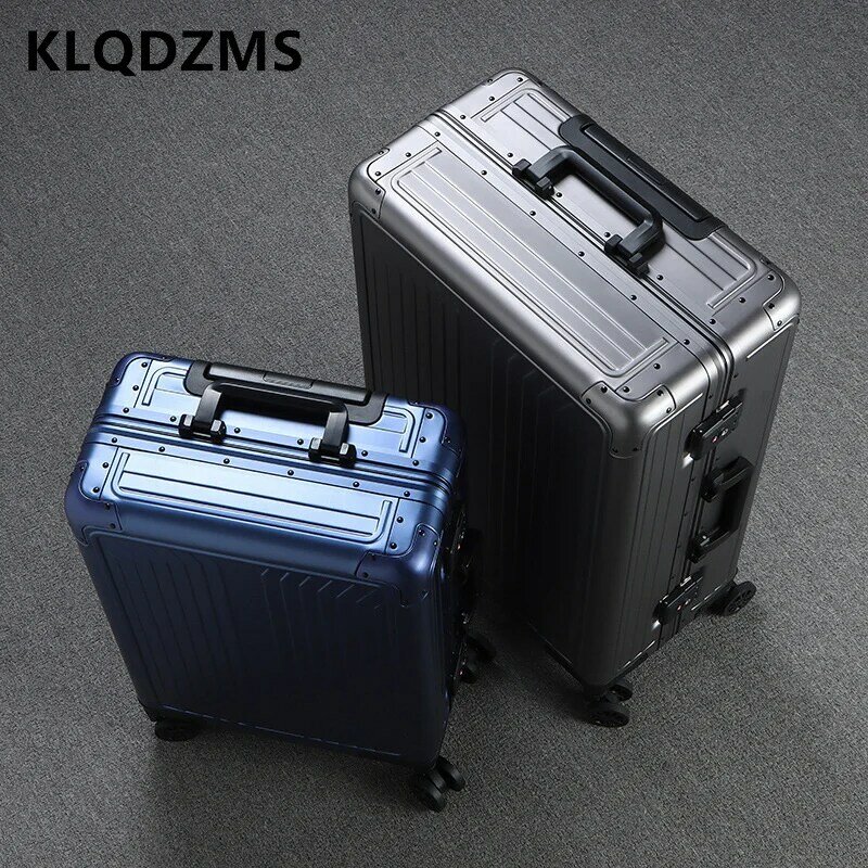 KLQDZMS musliminch Trolley da uomo in lega di alluminio e magnesio completo valigia da donna Business Boarding Code Box Rolling bagagli