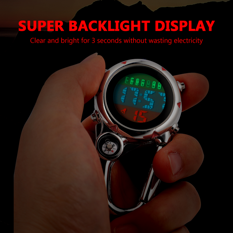 TOYMYTOY Mini Carabiner Watch Clip On Quartz Watch For Paramedics Outdoor Activities