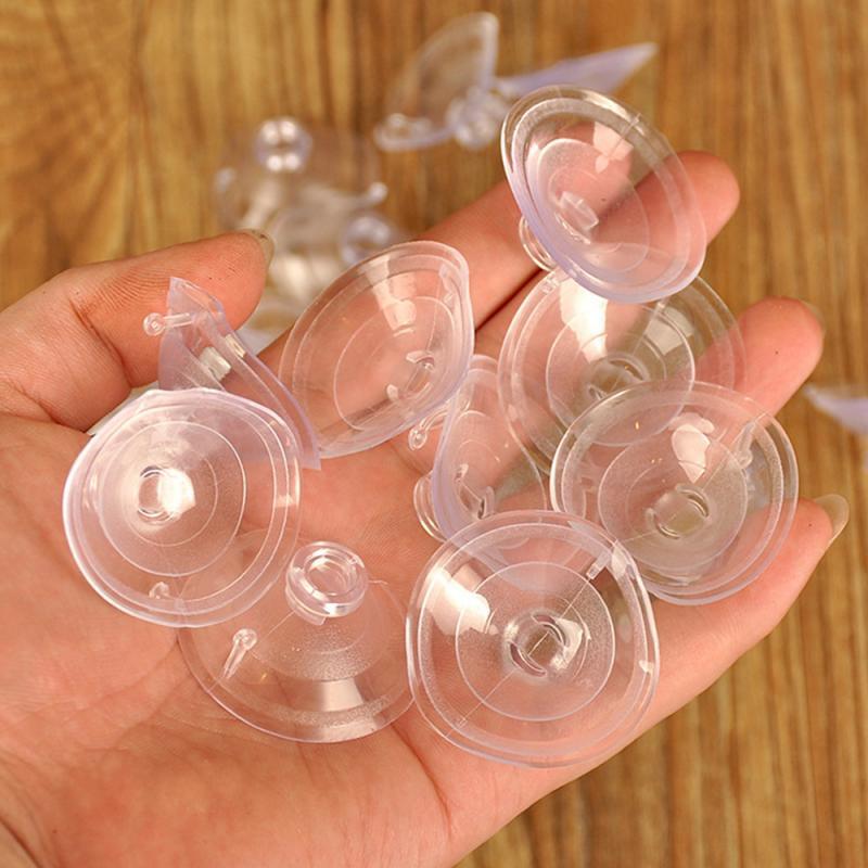 1/5/10pcs 40mm Durable Sucker Cup Suction Hook With Knurled Nut Clear Window Glass Table Tops Daily Hanging Storage Tools