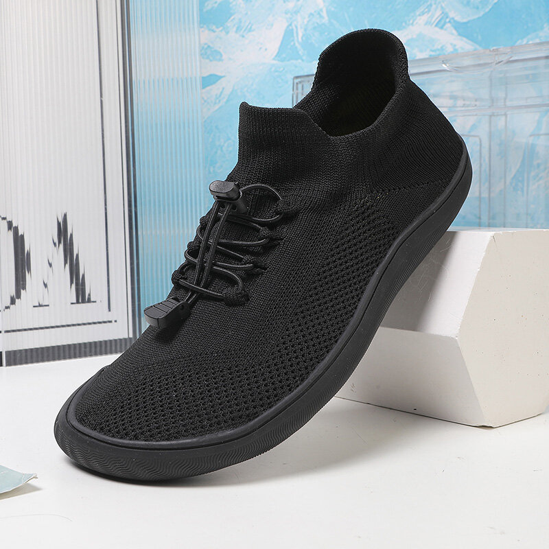 Nowe Unisex szersze buty oddychająca siateczkowa męska boso buty z szerokimi palcami marki buty typu Flats Soft Zero Drop podeszwa z szerszym noskiem zakrada duży rozmiar