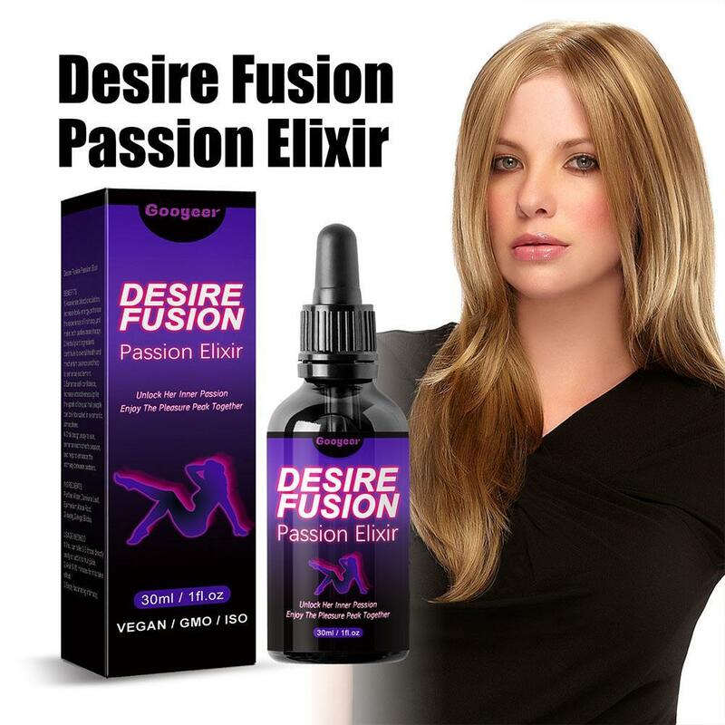 Desire Fusion Passion Elxir Libido Booster para mujer, mejora la autoconfianza, aumenta el atractivo, encienda la chispa del amor, 30ml
