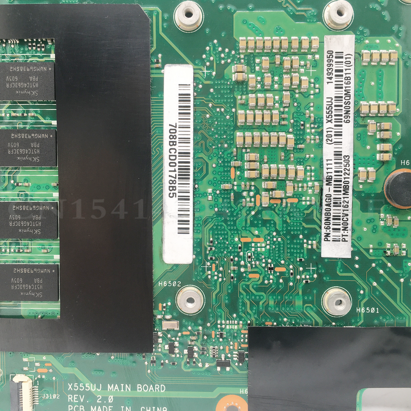 X555UJ Mainboard For Asus X555UF X555UQ X555UB F555U X555UA Laptop Motherboard W/I7-6500 I5-6200 I3-6100 4G-RAM GT940M/GT920M