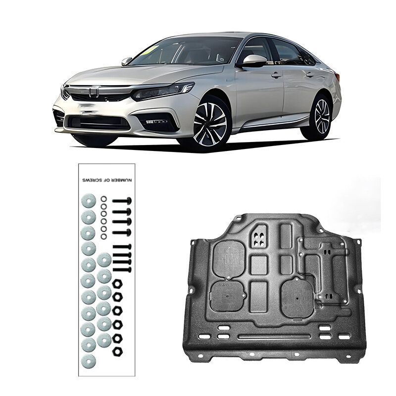 Для Honda INSPIRE 2019-2024 2021, Щит двигателя, брызговик, щит от грязи, брызговик, крышка, Черный Автомобильный брызговик, брызговик, фартук, брызговик