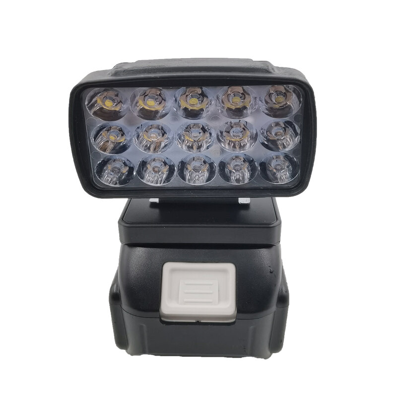 마키타 18V 리튬 이온 배터리 작업 조명, USB 충전기 스위치 포함, 15 LED 램프, 무선 비상 홍수 캠핑 손전등