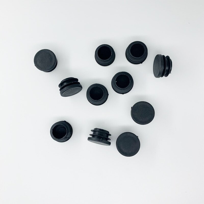 22MM Round Plastic Plug Pipe Tubing End Cap Durable Chair Glide Round Pipe End Cap Cover for Table Chair Furniture Legs