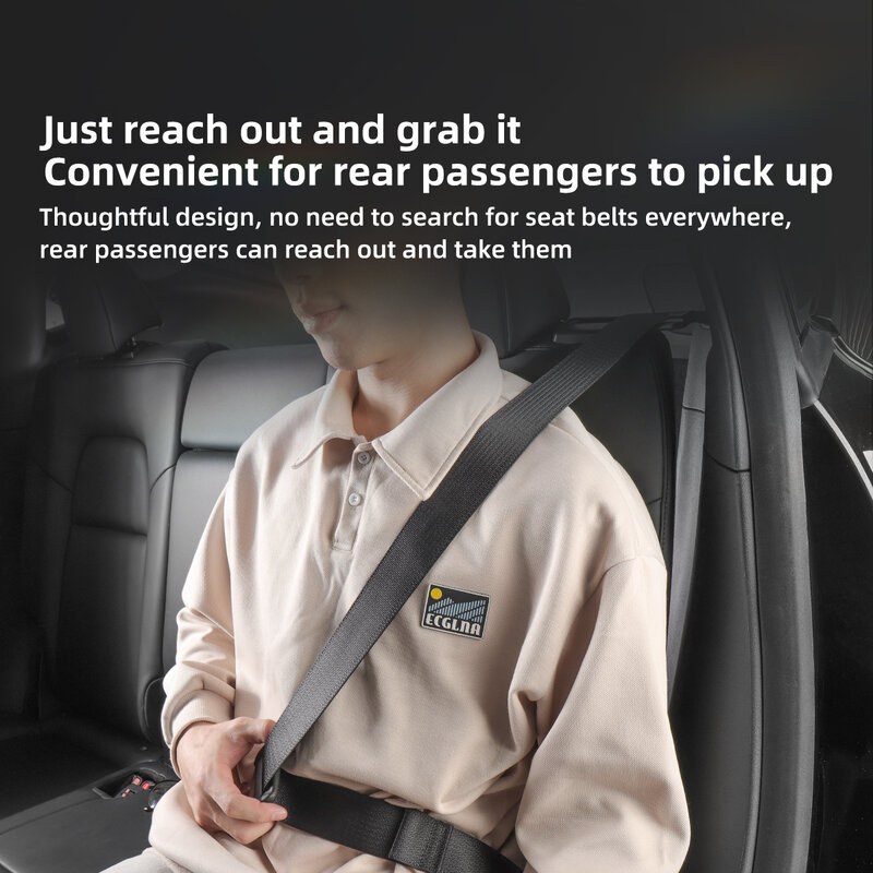 LUCELLASY-Guide de ceinture de sécurité arrière en ABS, limite de placement, support de ceinture de sécurité, protecteur, accessoires de modification de voiture, modèle Y 2021-2023