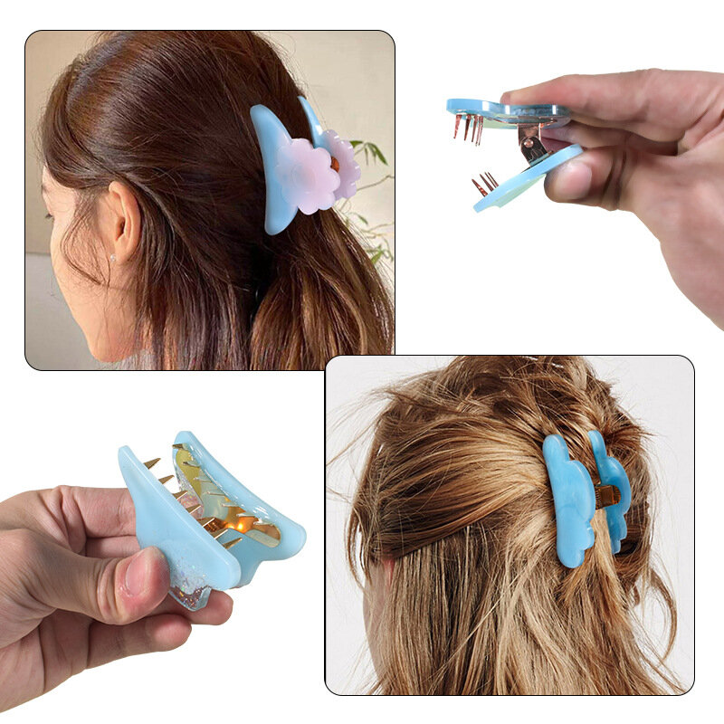 Stampo in resina epossidica di cristallo fai da te forma irregolare Shark Hairpin Patch clip per capelli accessori gioielli stampo in Silicone per resina