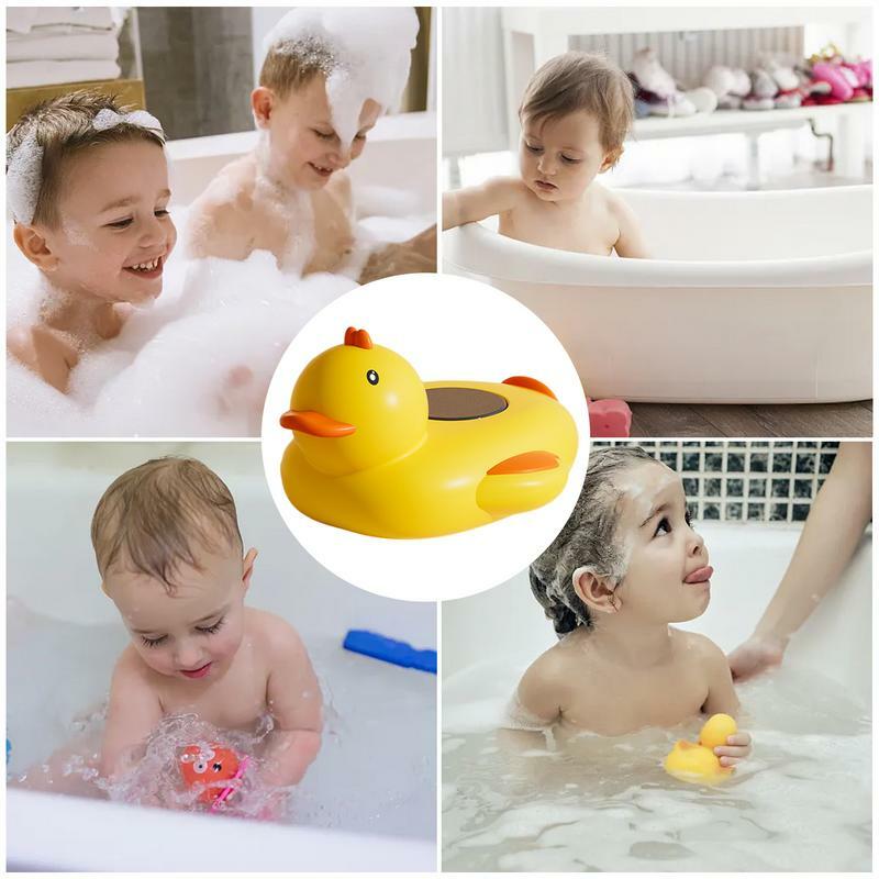 아기 수온 테스터 스마트 전기 온도 계량기, 물에 담가 센서 포함, 오리 모양 욕조 장난감 읽기 쉬움