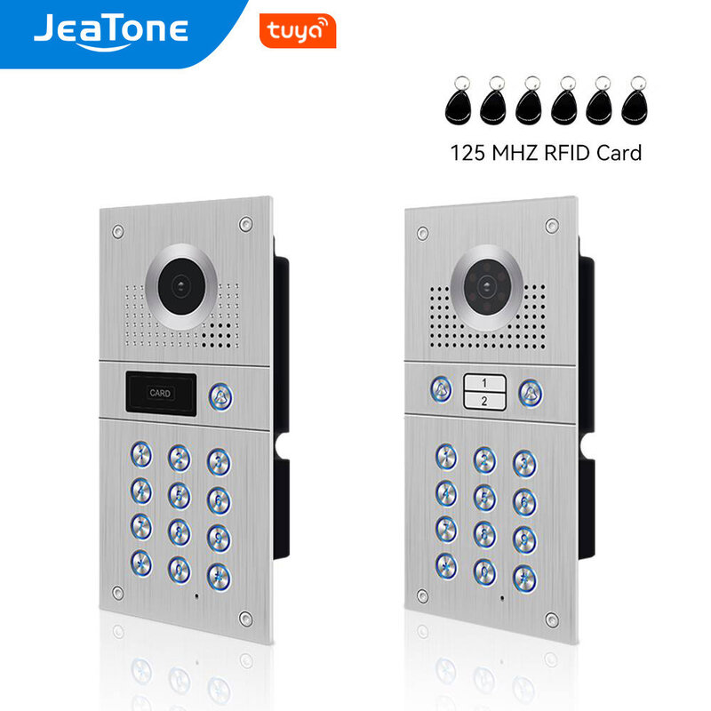 Jeatone-HDビデオドアベル,1080p/fhd,高解像度カメラ,ディスプレイ付き防水IP 65