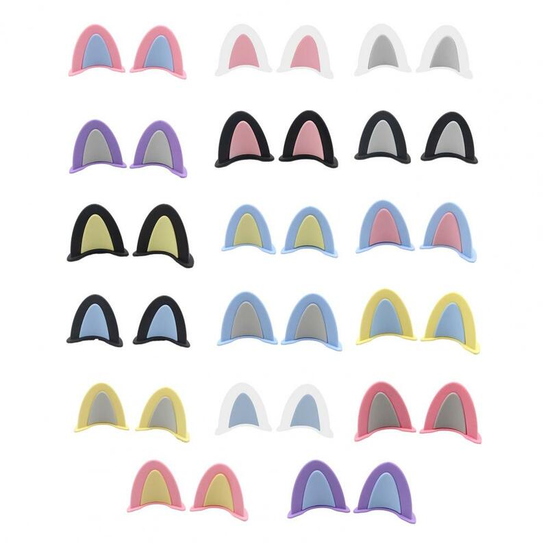 Simpatiche donne moto casco orecchie decorazioni colore vibrante divertente novità orecchie accessori casco