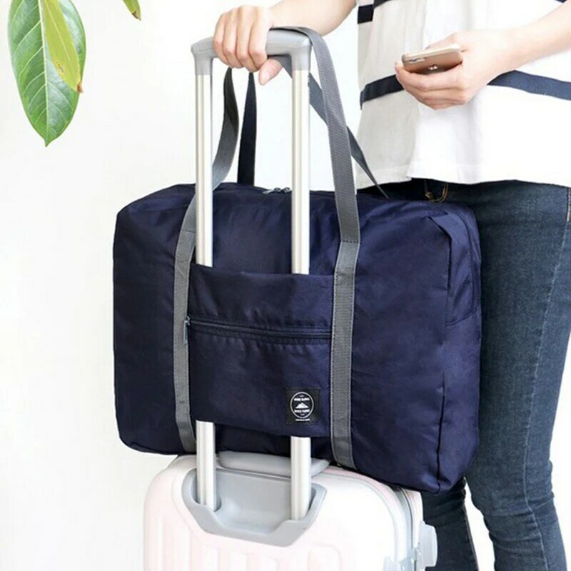 여성용 접이식 여행 수하물 정리함 보관 가방, 방수 여행 가방, 핸드백 휴대용 대용량 포장 가방
