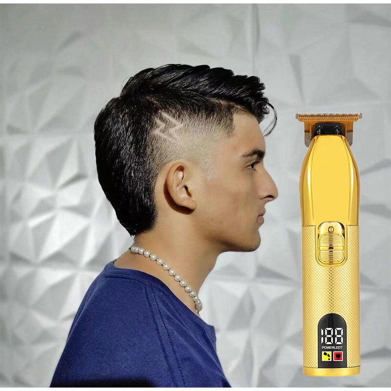 2023 T9 USB maszynka do włosów profesjonalny elektryczny golarka do włosów trymer fryzjerski trymer do brody 0mm męska maszyna do ścinanie włosów dla mężczyzn