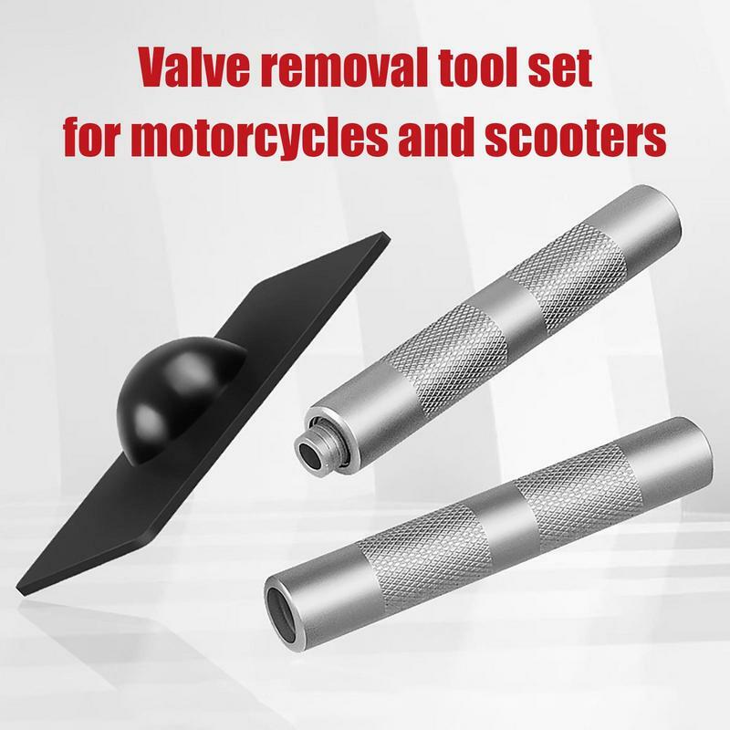 Kit de herramientas de ajuste de válvula, herramienta de cambio rápido de válvula de motor, herramienta de ajuste de cadena de piezas de motor de motocicleta, 3 piezas