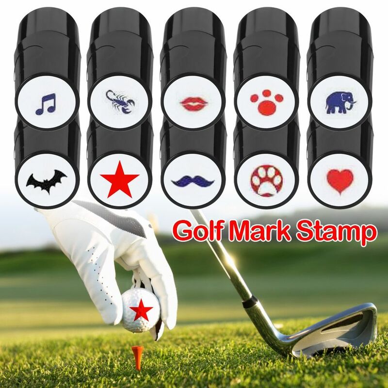 Sello de plástico duradero para Golfista, marcador de sello para pelota de Golf, accesorio de regalo