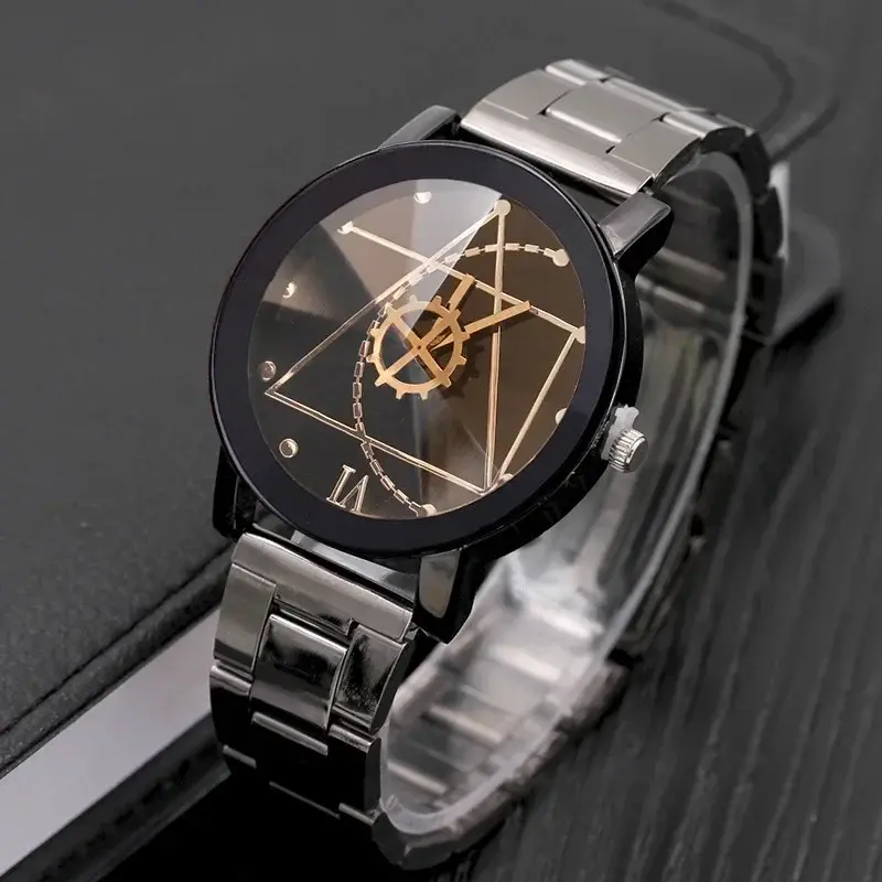 นาฬิกาคู่นาฬิกาข้อมือสำหรับผู้ชายผู้หญิงสแตนเลสนาฬิกาคู่แฟชั่นนาฬิกา reloj hombre reloj mujer montre