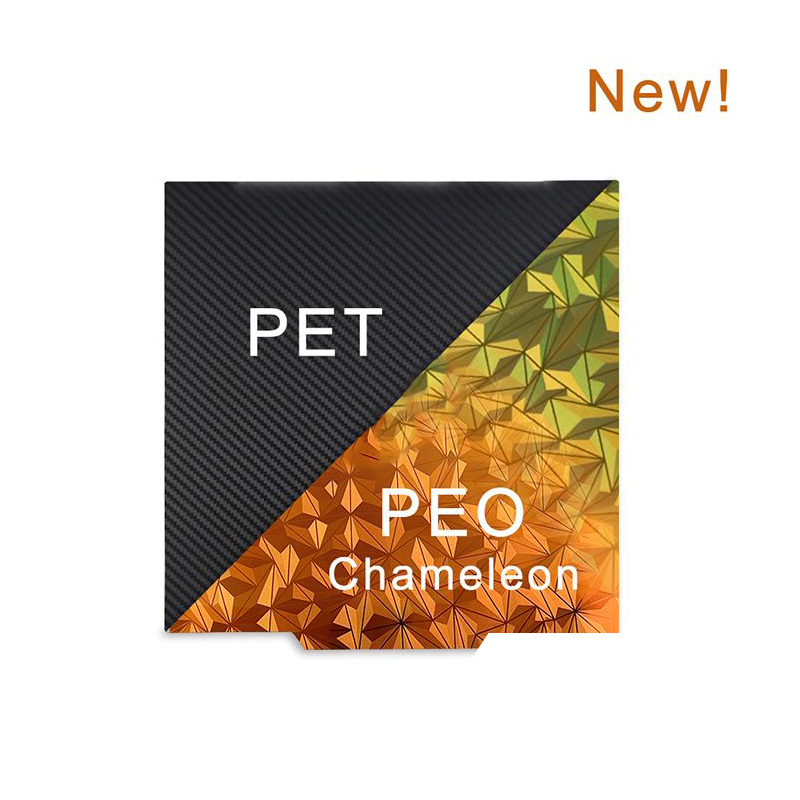 แผ่นเหล็กสปริงสำหรับ H1H Peo Chameleon เครื่องพิมพ์3D ที่มีพลังขนาด185x185มม. สำหรับ X-Smart 3สองด้าน Pei Pey PET Peo