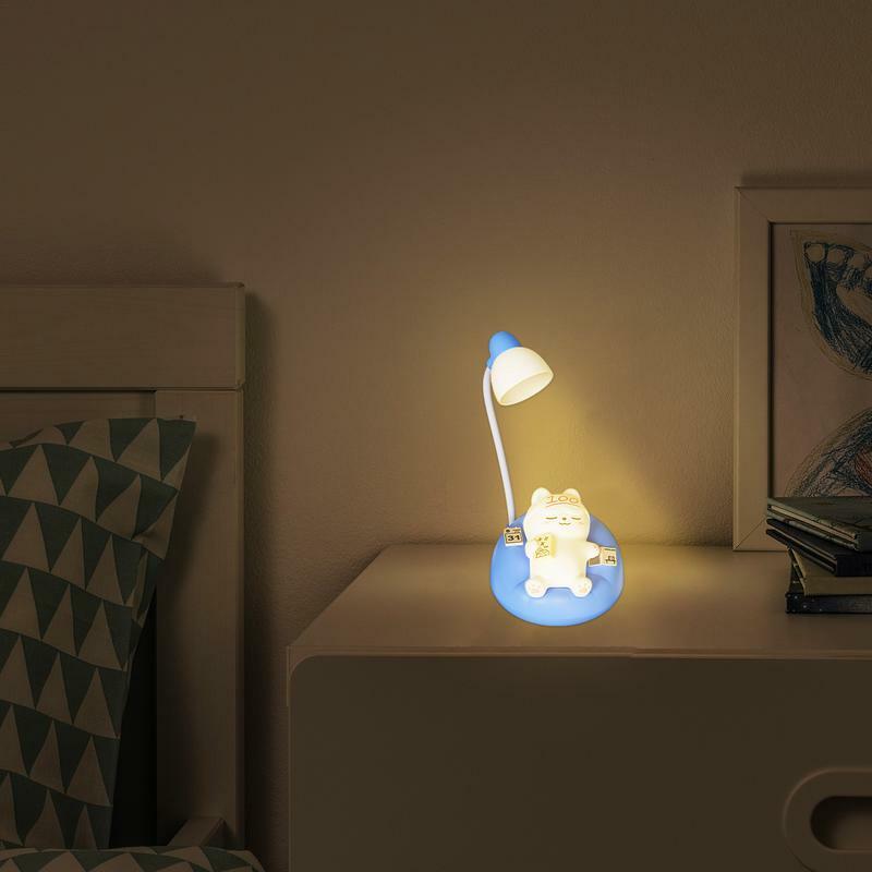 Cat Lamps For Bedrooms Bedside Table LED Light Touch Sensor Nightstand Lamp USB Rechargeable Night Light Desktop Light For
