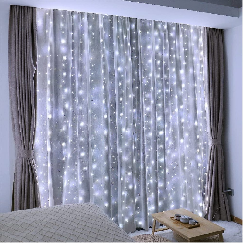 Curtain LED Lights Christmas Fairy Lighting Strings USB Remote Control for Xmas New Year Party Home Room Decoration Garland Lamp