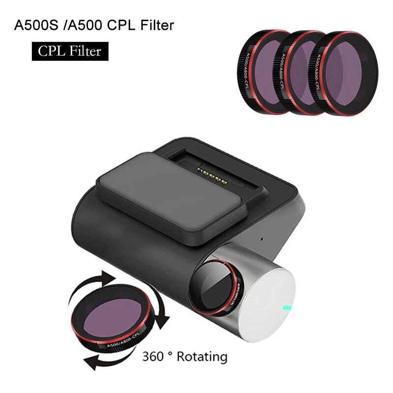 Per filtro CPL 70mai pro plus + A500s o filtro CPL per fotocamera posteriore RC06 per filtro CPL 70mai Pro lite D02 / D08 lite2 A200