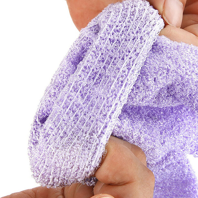 1 Paar Schaum reiben Schlamm Peeling Peeling Fünf-Finger-Bade handschuhe Dusch peeling Reinigung Körper massage Handschuh Bad zubehör