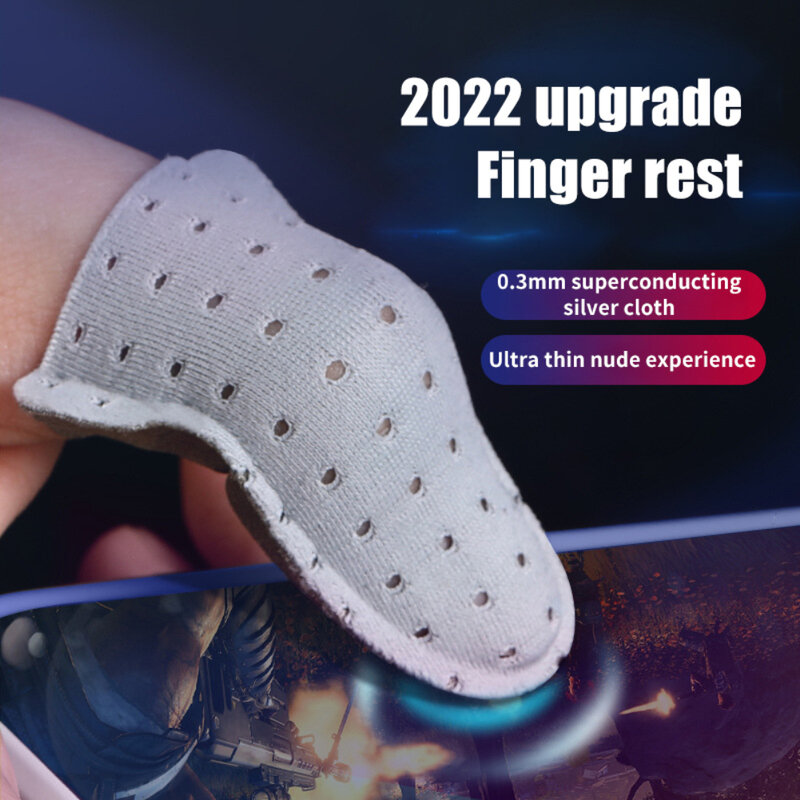 1/2/3PCS Finger Sleeve Gaming Controller for PUBG Mobile Game Finger Covers Breathable Anti Sweat Skid Screen Fingertip Gloves