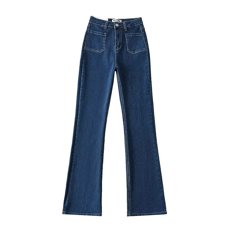 American Hot Girl Flared Pants Women New Sexy Thin Pantalones De Mujer Y2k Must-have Mopping Jeans Trend for Street Hipsters