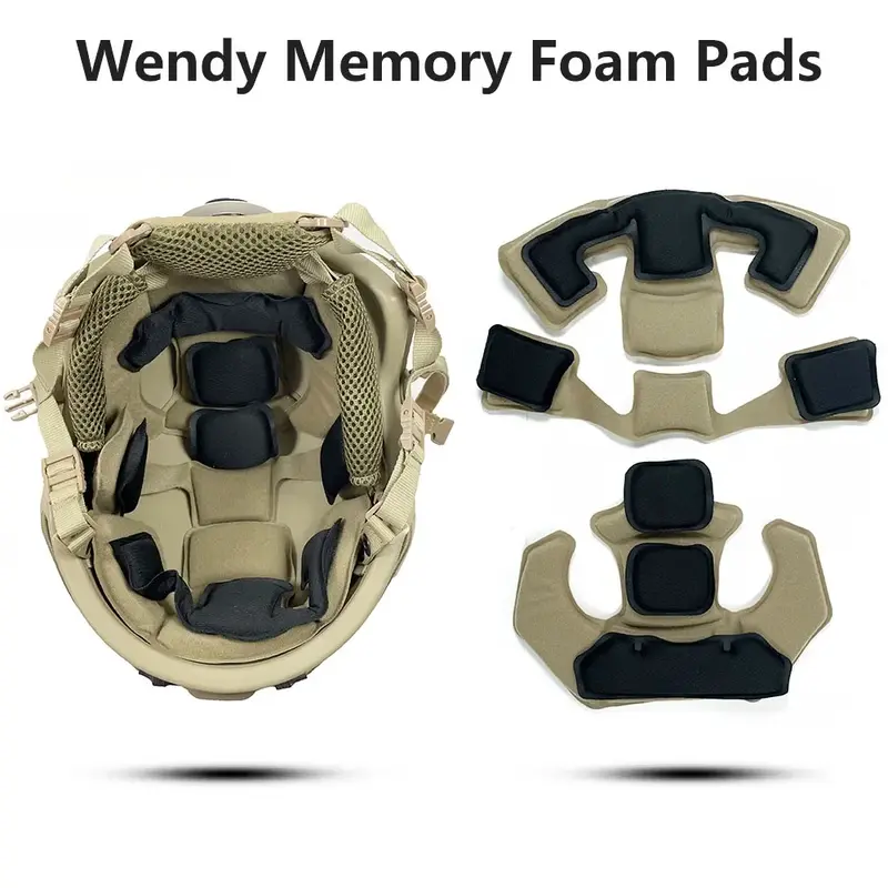 Memory Foam Tactical Pad Replacement Airsoft Helmet Pad Pad Accessories Team Wendy's Helmet Protector