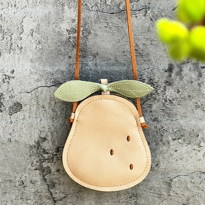 Cartoon Cute Kids Mini borse per bambine zucca pera coccinella borsa a tracolla Kawaii Baby borse piccole per bambini regalo