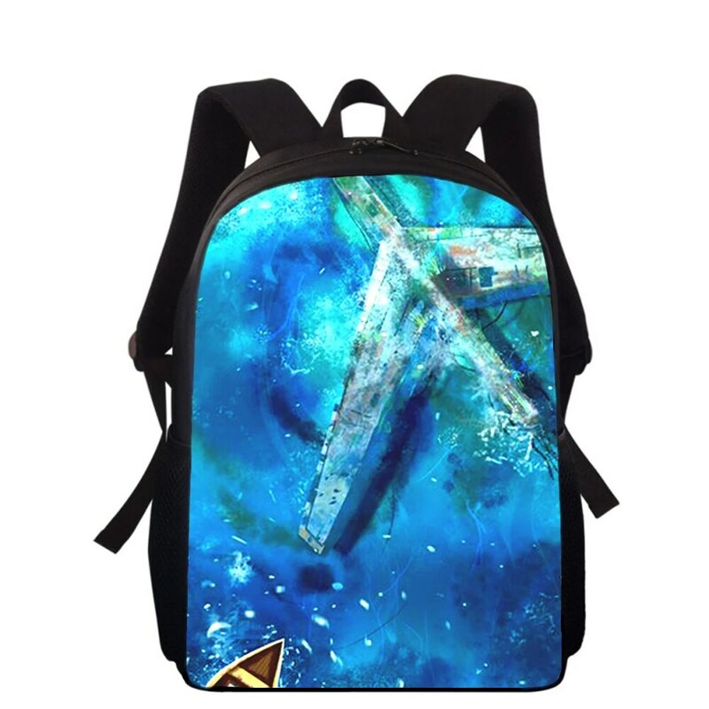aircraft sky 16" 3D Print Kids Backpack Primary School Bags for Boys Girls Back Pack Students School Book Bags